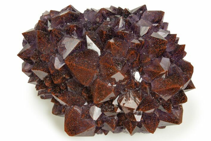 Thunder Bay Amethyst Cluster with Hematite - Top Quality! #326398